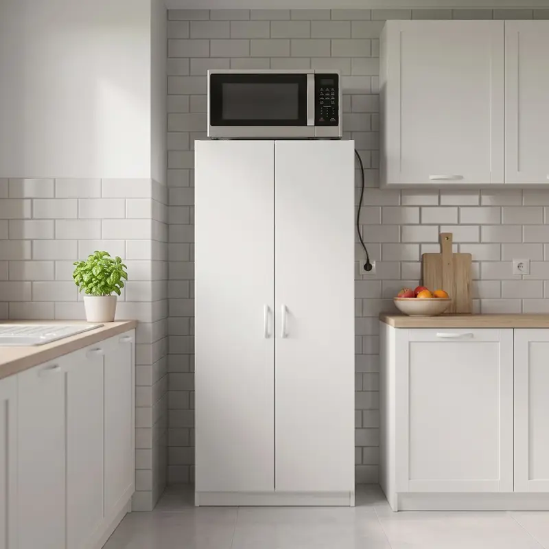 Despensero Cocinas Y Lavaderos, 2 Puertas 3 Estantes Gacela Blanco