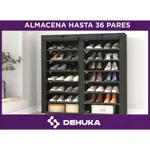 Zapatero Rack Botinero Organizador De Calzado 12 Niveles 36 Pares Hermético Dehuka