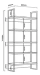 ESTANTERIA STEEL DST21 DST21RT DELOS