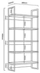 ESTANTERIA STEEL DST21 DST21RNN DELOS