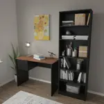 Biblioteca Billy Centro Estant Negra Alto 1.80m Melamina