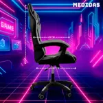 Silla Gamer Ergonómica Giratoria y Reclinable 120kg Novohome