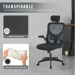 Silla De Oficina Escritorio Alta Ergonomica Negra Niviko