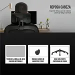 Silla De Oficina Escritorio Alta Ergonomica Negra Niviko
