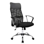 Silla De Oficina Exahome Ergonomica Negra Premium Metalica