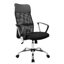 Silla De Oficina Ergonomica Negra Premium Metalica