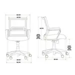 Silla De Oficina Exahome Ergonomica Gris Diseño Premium