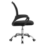Silla De Oficina Exahome Ergonomica Negra Metalica Premium