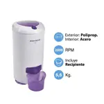 SECARROPAS KOHINOOR C-7552 VISION - 55KG BLANCO CENTRIFUGO