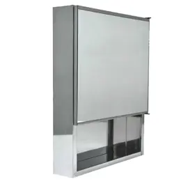 Botiquin Para Baño  Acero Inox 40X50x8 Hd2 C/ Espejo