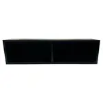 Mueble Flotante Rack TV con fondo en Melamina Negro