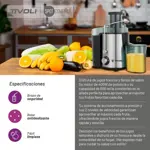 Juguera Eléctrica Tivoli 600ml 400w 2 Velocidades