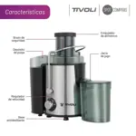 Juguera Eléctrica Tivoli 600ml 400w 2 Velocidades