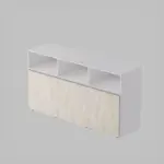 Juguetero Organizador EMC con 3 cajones móviles Blanco y Helsinki