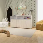 Juguetero Organizador EMC con 3 cajones móviles Blanco y Helsinki