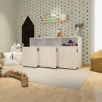 Juguetero Organizador EMC con 3 cajones móviles Blanco y Helsinki