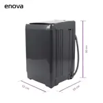 Lavarropas Enova Carga Superior 6 kg Gris