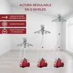 Plancha A Vapor Brisa Lumina Roja Doméstica