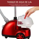 Plancha A Vapor Brisa Lumina Roja Doméstica