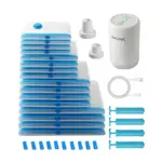 Kit Completo Bolsas Al Vacio Gadnic Con Bomba Electrica Y 16 Bolsas Multitamaño