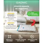 Kit Bomba De Vacio Gadnic 20W 8 Bolsas Al Vacio Ropa Alta Capacidad