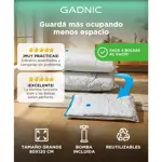 Kit Bomba De Vacio Gadnic 20W 8 Bolsas Al Vacio Ropa Alta Capacidad