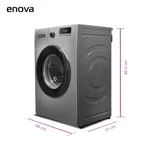 Lavarropas Enova LE08F10 carga frontal 8 kg Gris