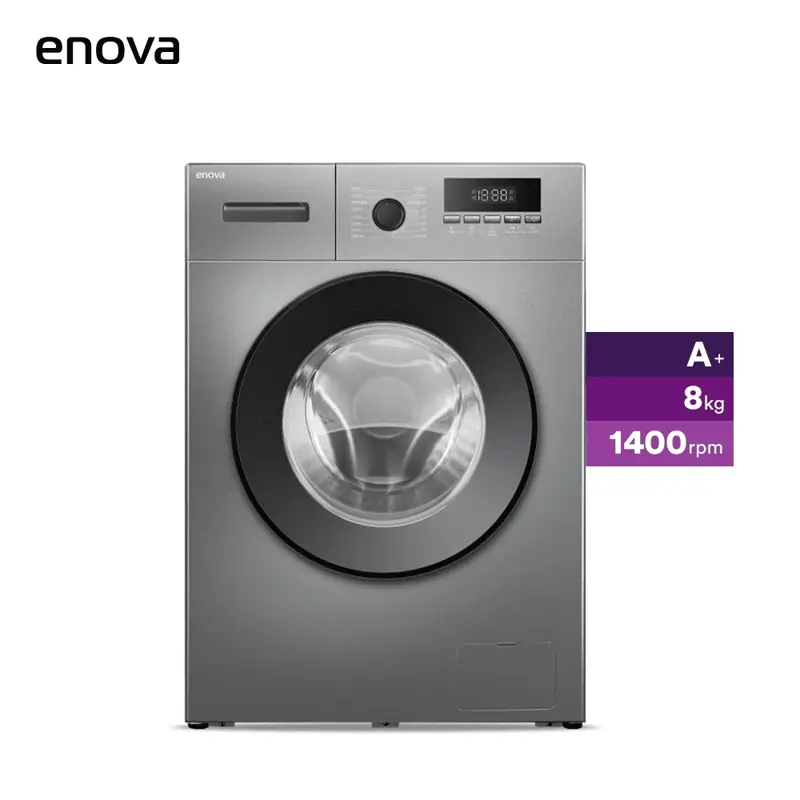 Lavarropas Enova LE08F10 carga frontal 8 kg Gris
