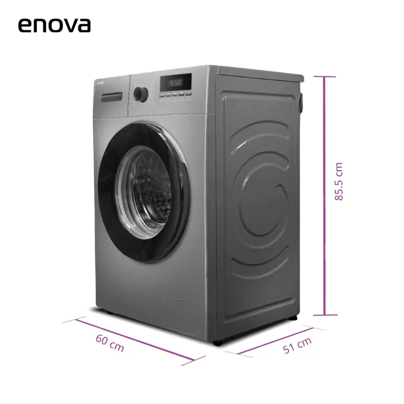 Lavarropas Enova LE08F10 carga frontal 8 kg Gris