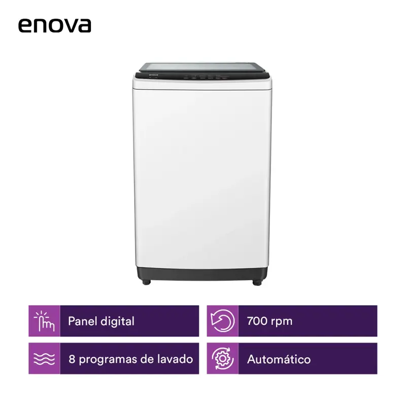 Lavarropas Enova carga superior 6 kg Blanco