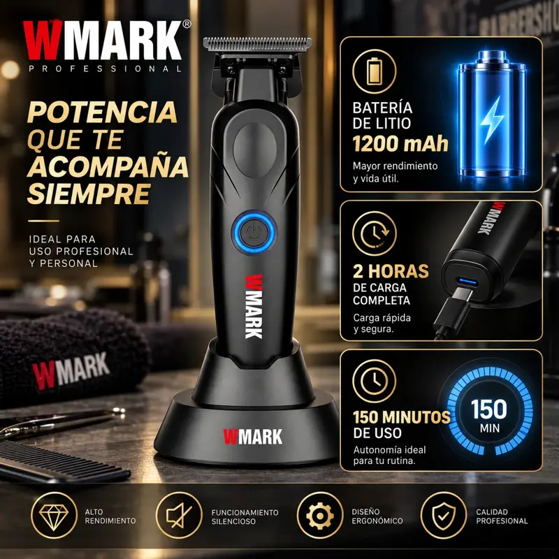 Trimmer Inalam C/Accesorios Wmark Ng 7212 Hoja Dlc 7500 Rpm