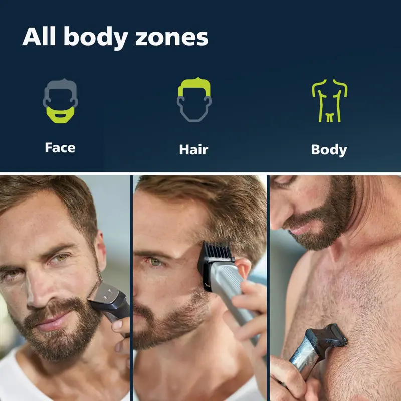 Kit de aseo PHILIPS Norelco Multigroom 9000 MG9740 18 en 1