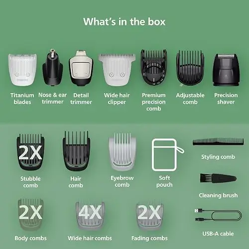 Philips Norelco Multigroom Serie 7000, recortadora