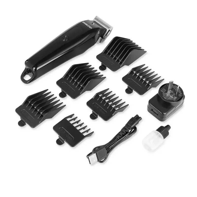 cortapelo philco hc9911 inalámbrico clipper turbo pro cuchillas de acero inoxidable display digital