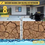 Bomba Periferica konan 1/2HP Altura 28Mts Succion 8Mts Caudal 28L/min