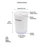 Bomba de Vacio Gadnic 20W Succion Electrica 3700 Pa Bolsas Inflables USB