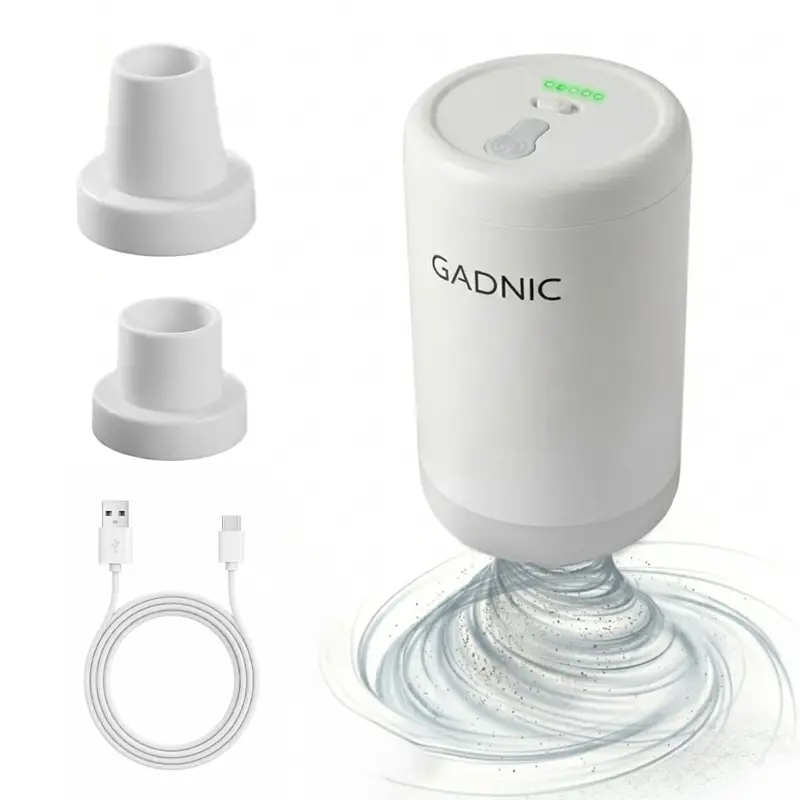 Bomba de Vacio Gadnic 20W Succion Electrica 3700 Pa Bolsas Inflables USB