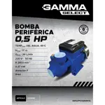 Bomba Periférica 0.5 HP - Gamma Select - G2783AR