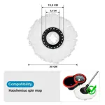 Balde Trapeador Centrifugo + 4 Mopas Repuesto Hogar Actual 