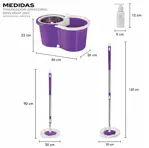 Mopa Lampazo Centrifugo de Acero Con Ruedas Hogar Actual