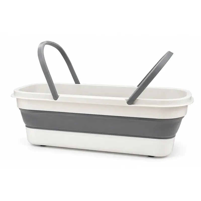Balde Plegable Rectangular de Silicona 14 Lts Hogar Actual