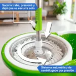 Mopa Vitta de Limpieza Centrifuga con Balde Color Verde