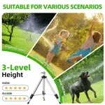 Aspersor Trípode SPECILITE Jardín Pulsante Gira 360° 70ft