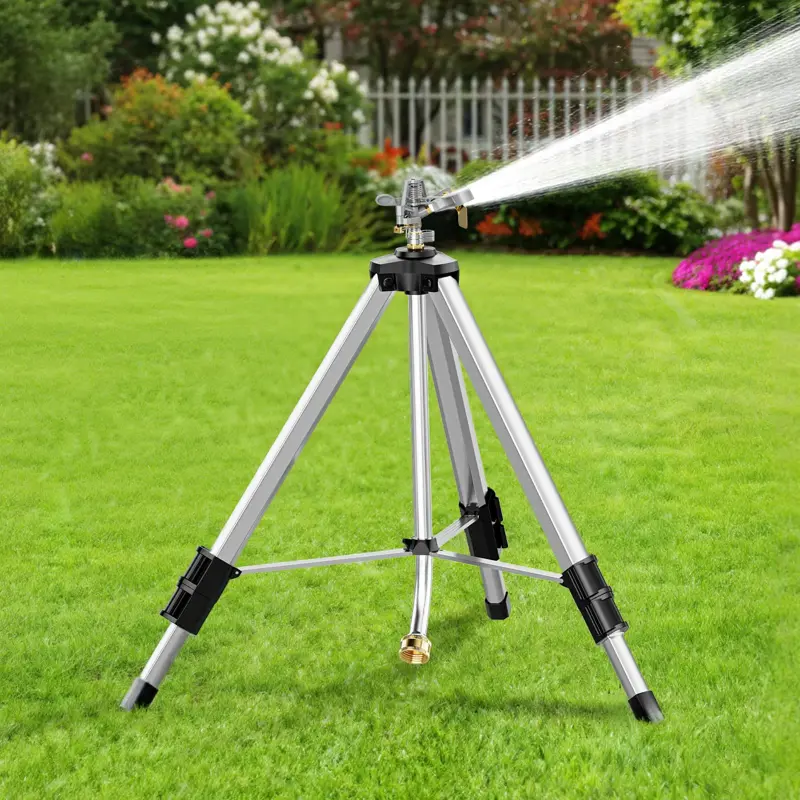 Aspersor Trípode SPECILITE Jardín Pulsante Gira 360° 70ft