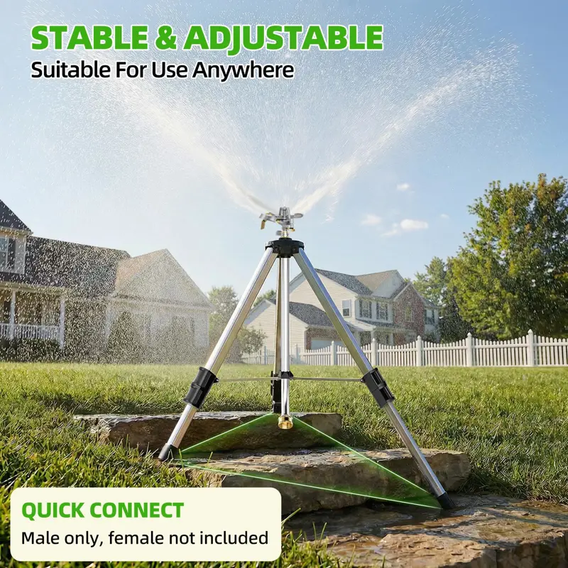 Aspersor Trípode SPECILITE Jardín Pulsante Gira 360° 70ft