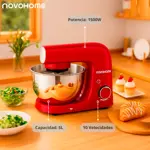 Batidora Planetaria 10 Vel Bowl De 5l 1500w Novohome NH-SM50