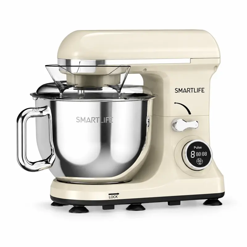 BATIDORA PLANETARIA SMARTLIFE 1000W BEIGE/ROJA