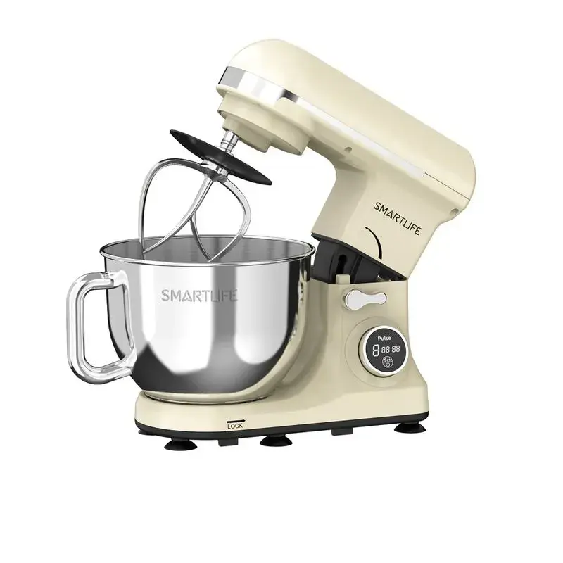 BATIDORA PLANETARIA SMARTLIFE 1000W BEIGE/ROJA