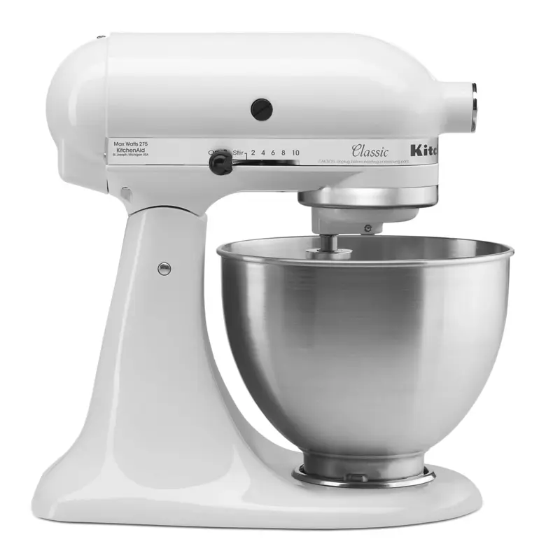 Batidora de Pie KitchenAid Classic Series K45SSWH 4.5 Cuartos 275W 10 Velocidades