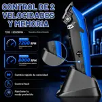 Set Clipper Inalam 2 Vel. 8000 Rpm + Trimmer 8000 Rpm Wmark